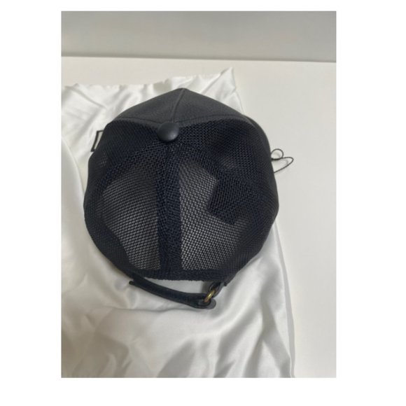 Gucci Logo Baseball Cap in Black Leather NEW WITH TAGS - Picture 4 of 6